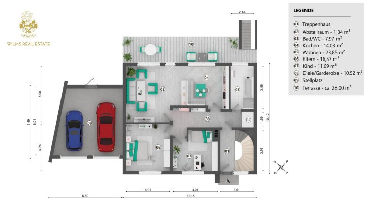 5,8 % Mietrendite! Kapitalanleger, Mehrgenerationen-Wohnen und Eigennutzer aufgepasst!