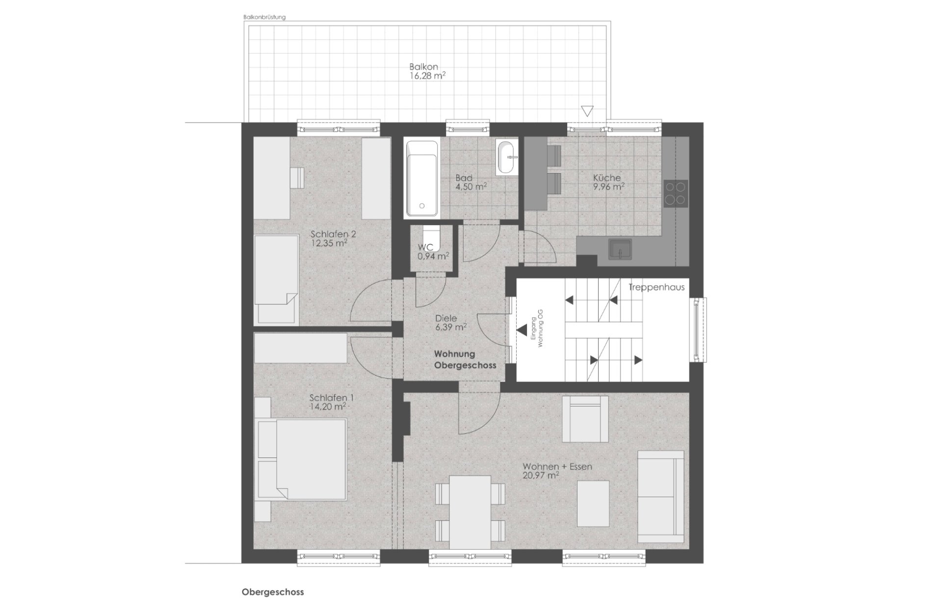 Grundriss Obergeschoss