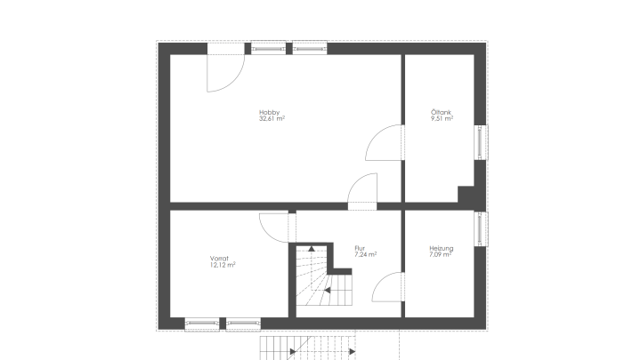 Platz für die ganze Familie! Fertighaus 3 Schlafzimmern und Garten